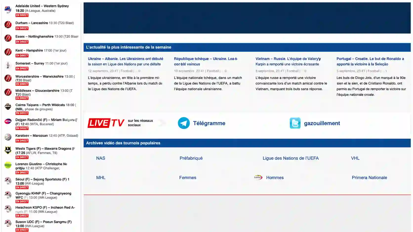Livetv Nouvelle Adresse
