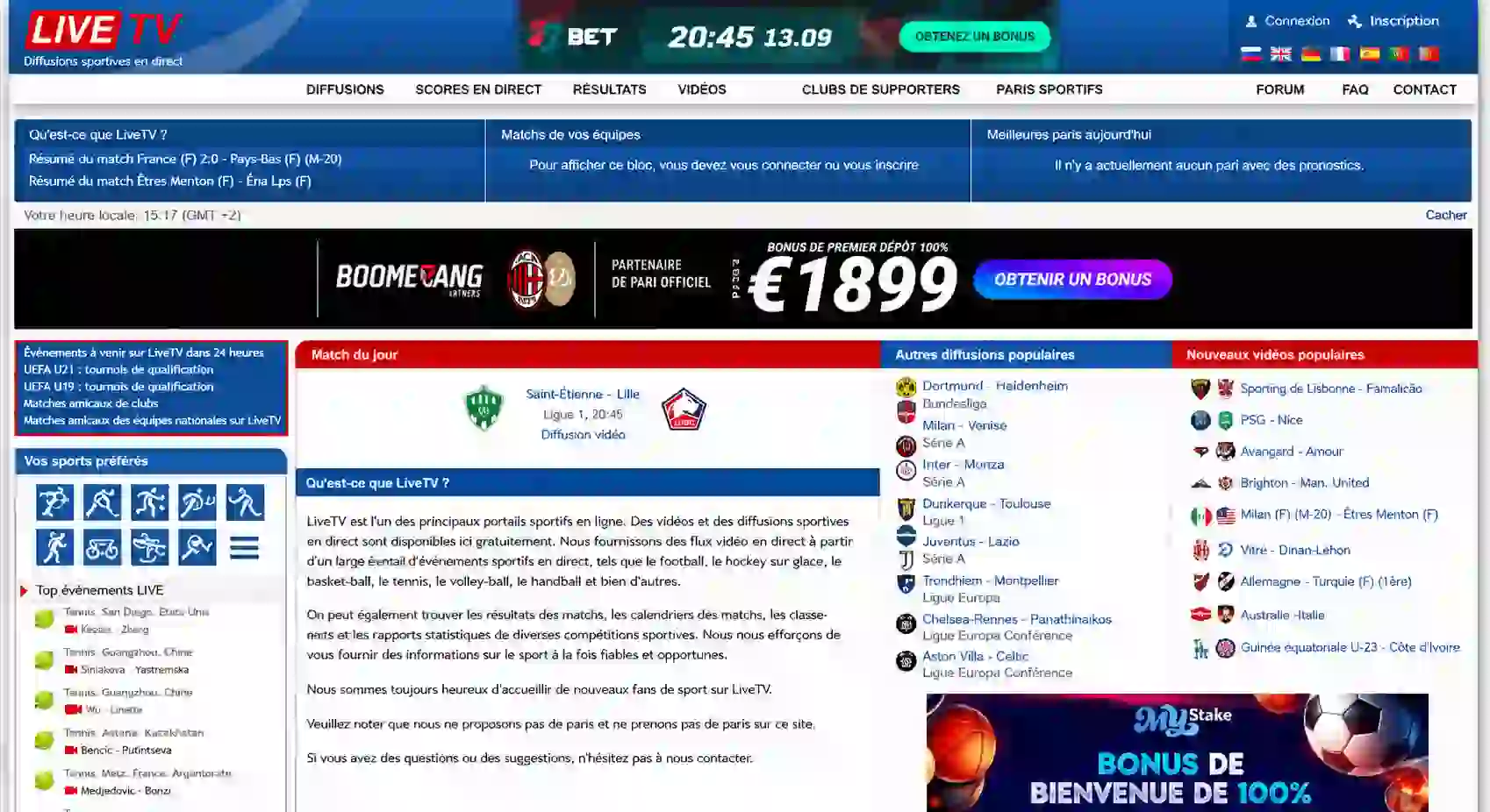 Livetv Nouvelle Adresse