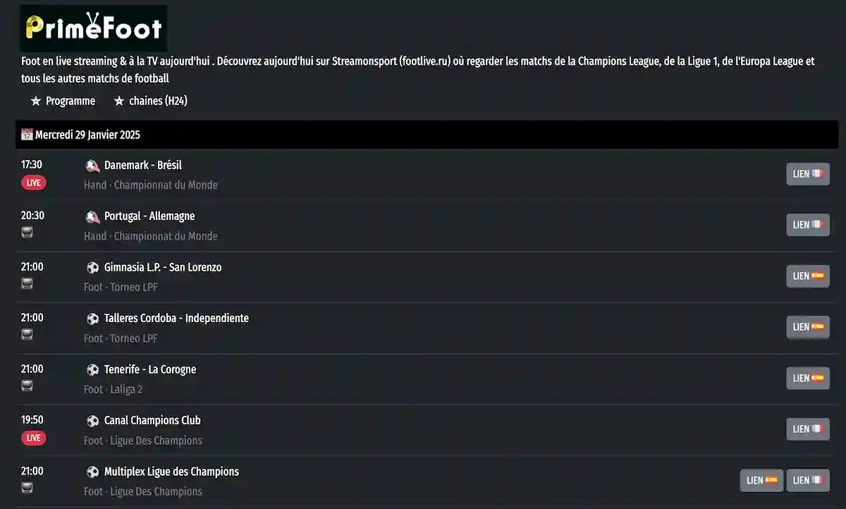 Primefoot.ru Nouvelle Adresse